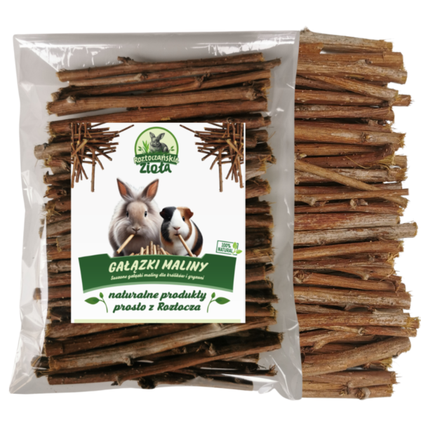 Gałązki Maliny 150g Gryzak dla królików i gryzoni - Roztoczańskie Zioła